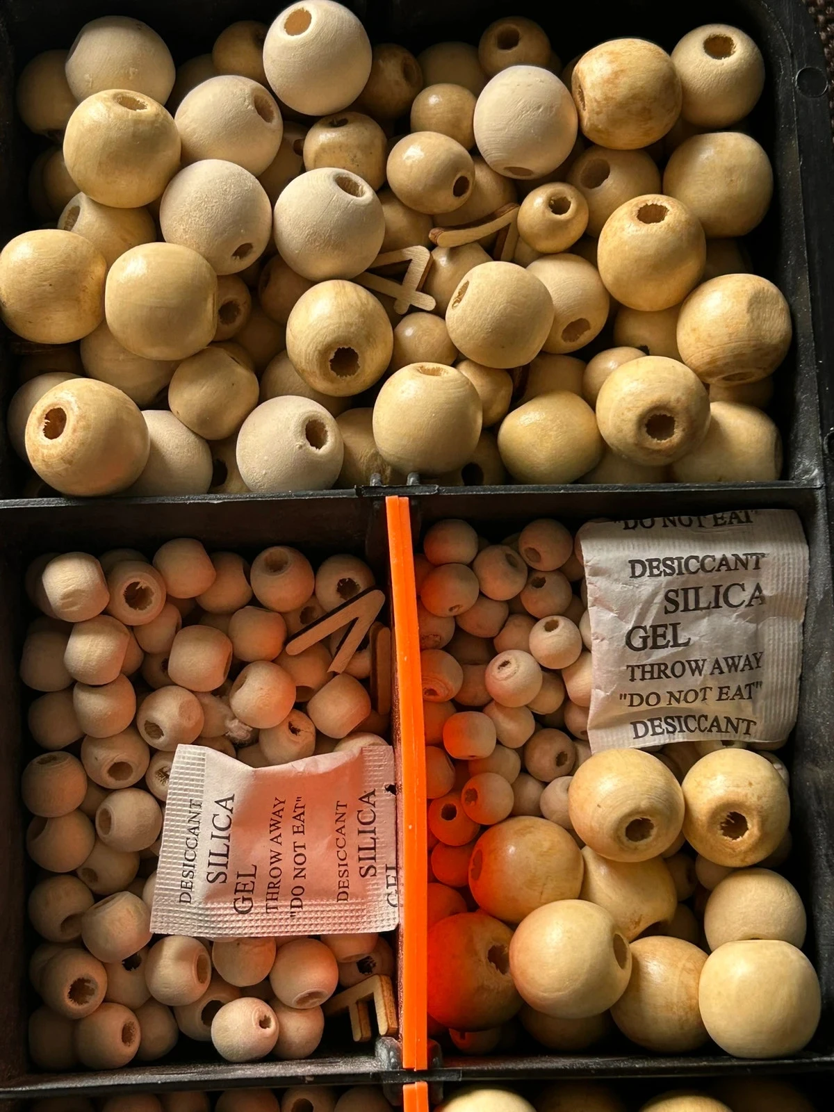 Cajas muy grandes de cuentas de madera para manualidades creativas – photo 7